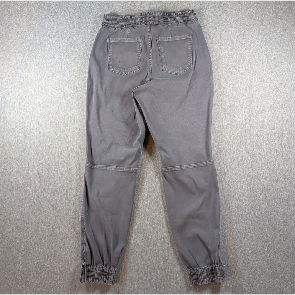 Spanx Double Knee Pants Womens L Black Twill Carpenter Pockets Slim Workwear GUC - Picture 2 of 10